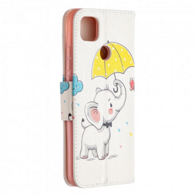 Folio-hoesje voor Xiaomi Redmi 9C Baby Olifant