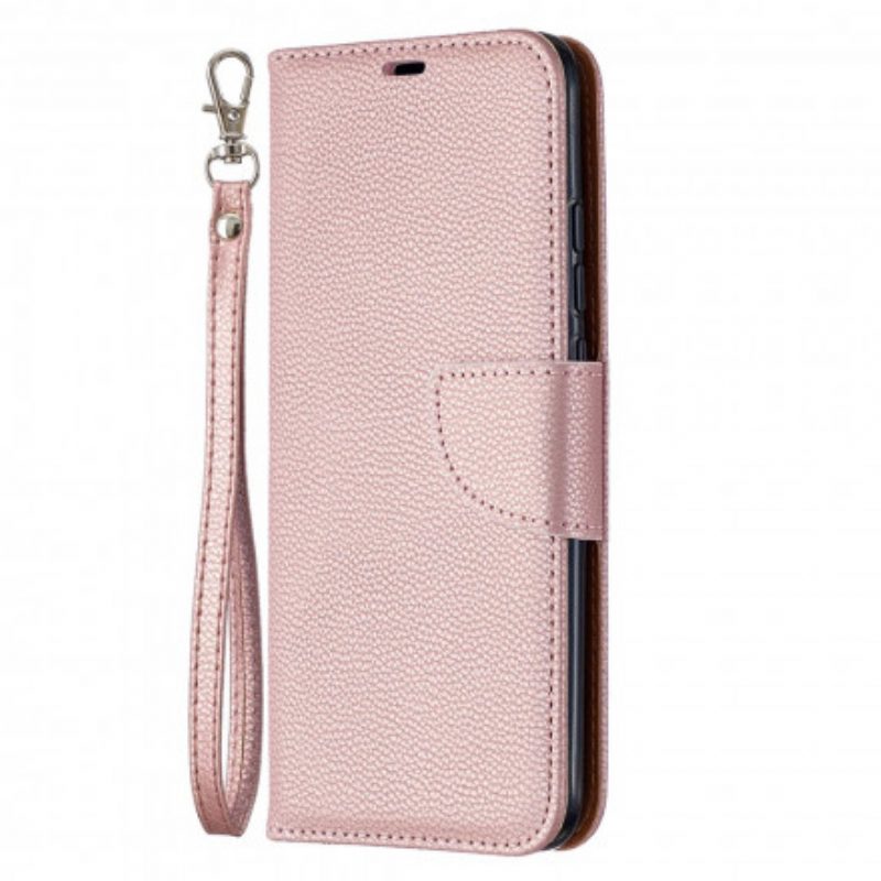 Folio-hoesje voor Xiaomi Redmi 9C Flip Case Lychee Rabat Schuin