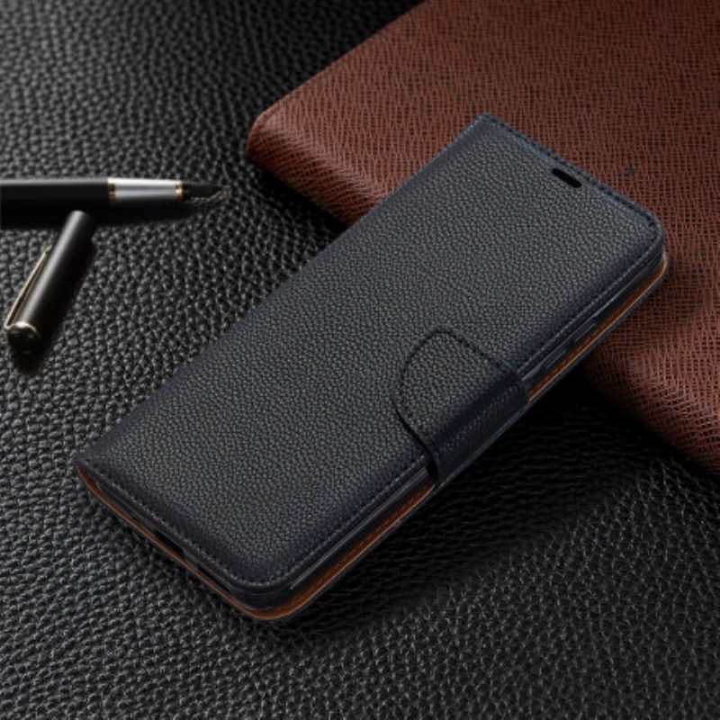 Folio-hoesje voor Xiaomi Redmi 9C Flip Case Lychee Rabat Schuin