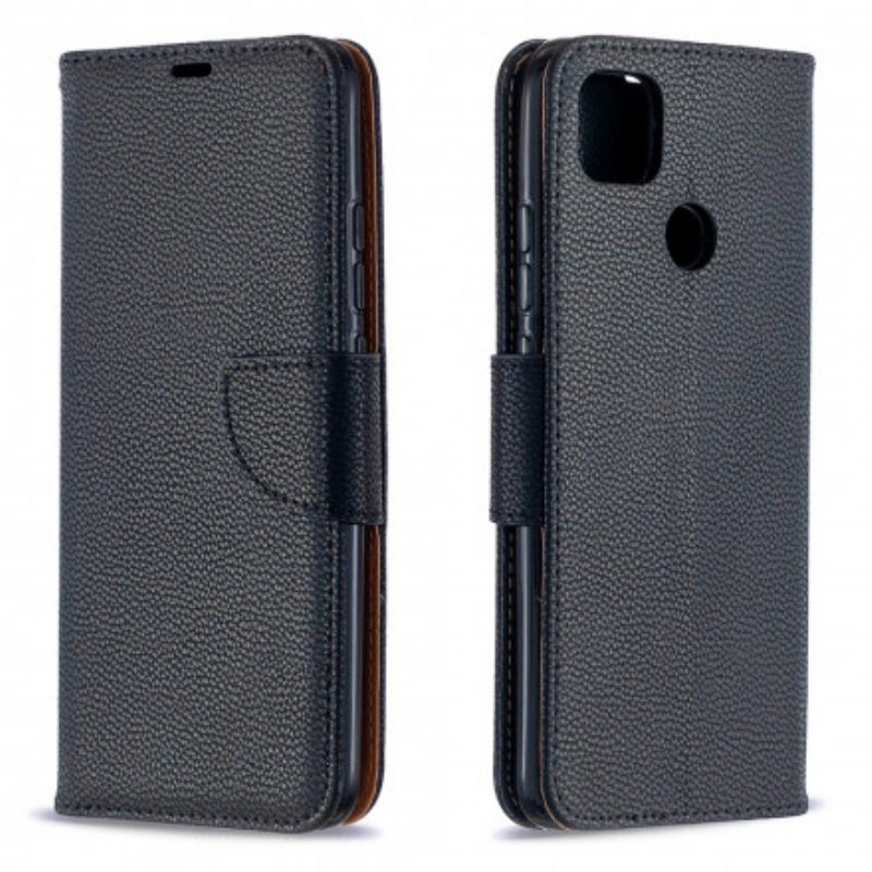 Folio-hoesje voor Xiaomi Redmi 9C Flip Case Lychee Rabat Schuin