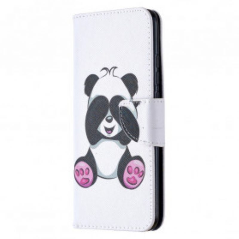 Folio-hoesje voor Xiaomi Redmi 9C Panda-plezier