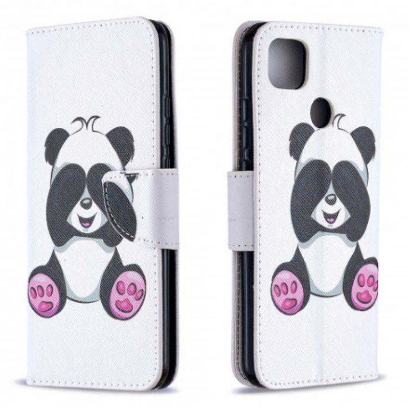 Folio-hoesje voor Xiaomi Redmi 9C Panda-plezier