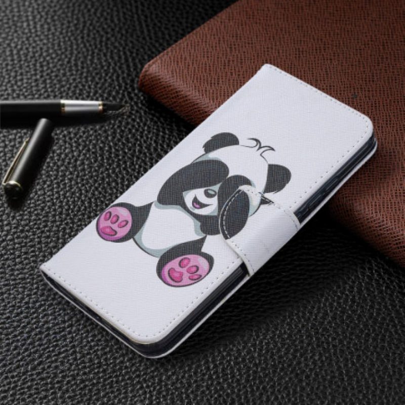 Folio-hoesje voor Xiaomi Redmi 9C Panda-plezier