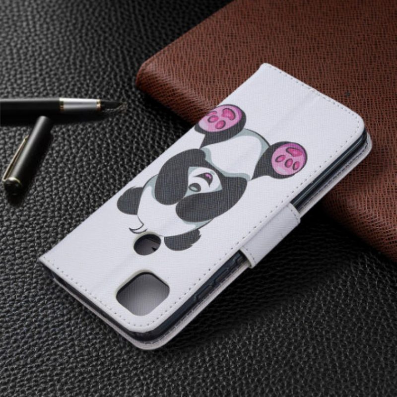 Folio-hoesje voor Xiaomi Redmi 9C Panda-plezier