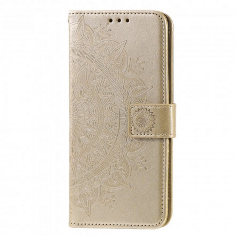 Folio-hoesje voor Xiaomi Redmi 9C Zon Mandala