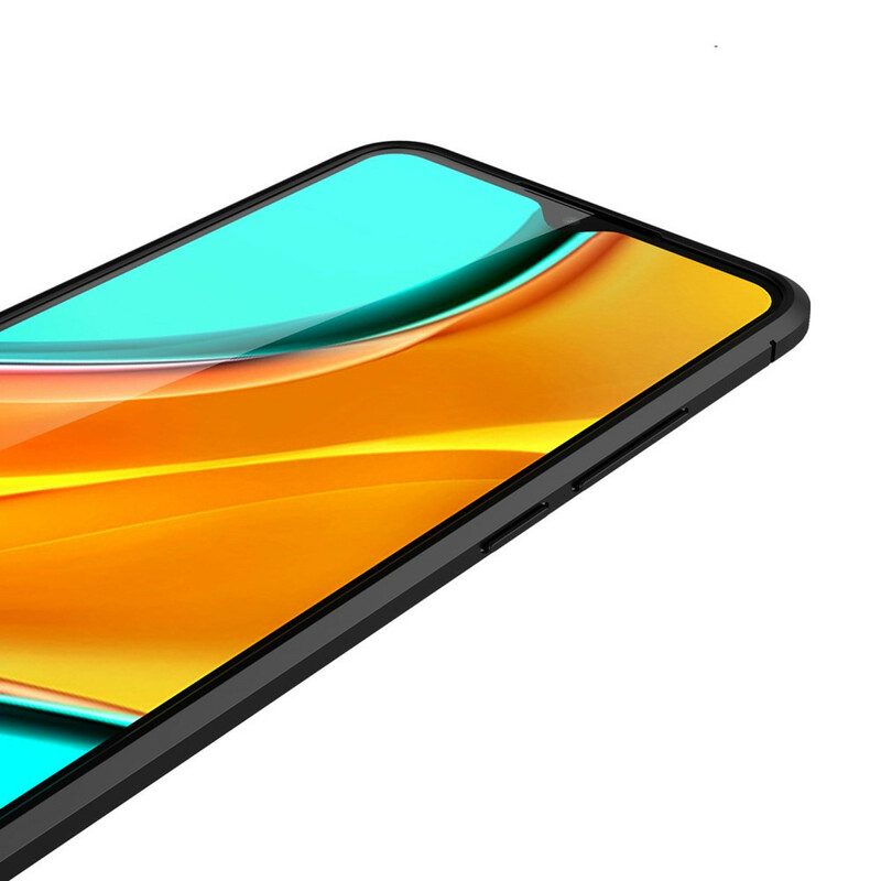 Hoesje voor Xiaomi Redmi 9C Dubbellijnig Litchi-leereffect