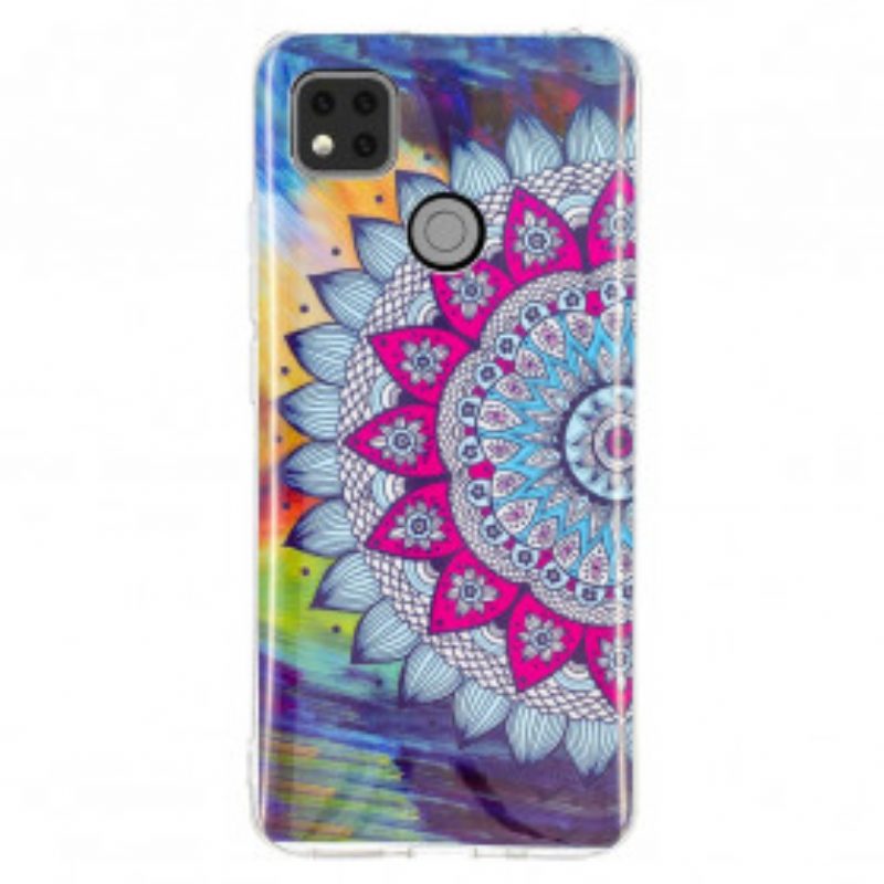 Hoesje voor Xiaomi Redmi 9C Fluorescerende Kleurrijke Mandala