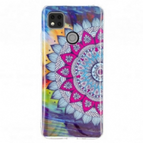 Hoesje voor Xiaomi Redmi 9C Fluorescerende Kleurrijke Mandala