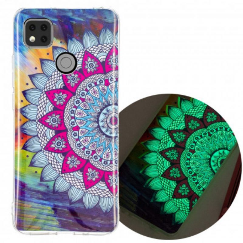 Hoesje voor Xiaomi Redmi 9C Fluorescerende Kleurrijke Mandala