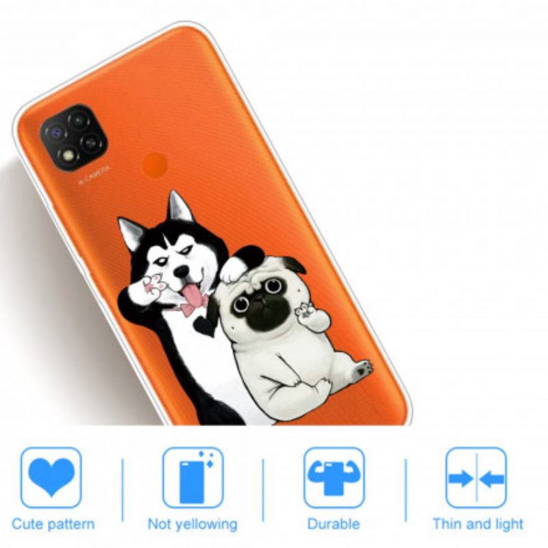 Hoesje voor Xiaomi Redmi 9C Grappige Honden