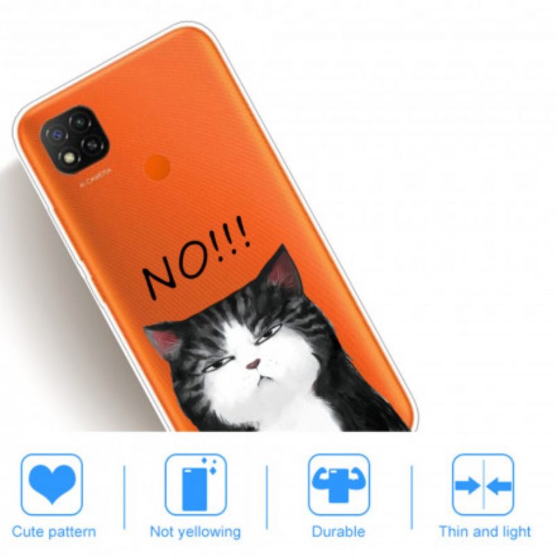 Hoesje voor Xiaomi Redmi 9C De Kat Die Nee Zegt