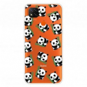 Hoesje voor Xiaomi Redmi 9C Kleine Panda's