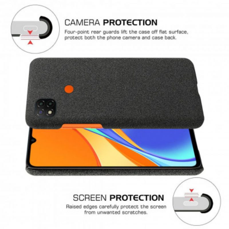 Hoesje voor Xiaomi Redmi 9C Ksq Stof Chique