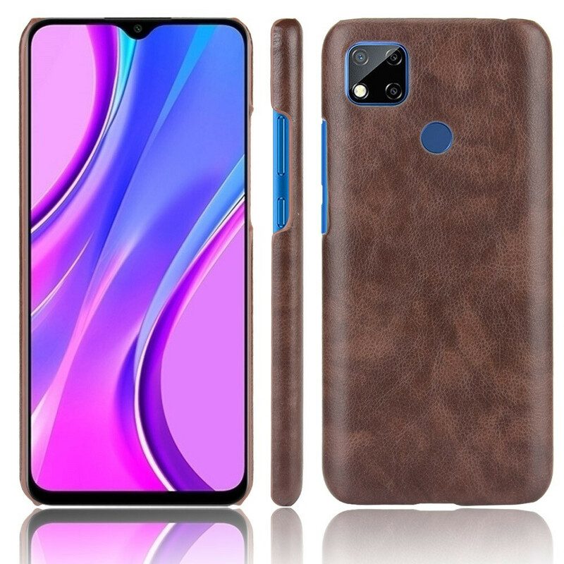 Hoesje voor Xiaomi Redmi 9C Litchi-leereffect