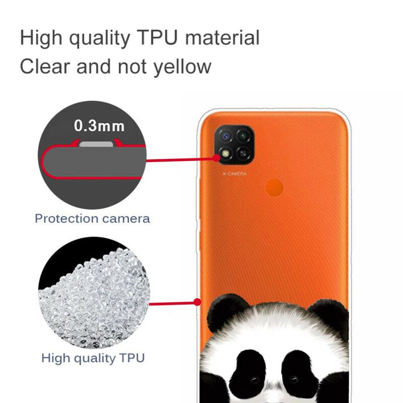 Hoesje voor Xiaomi Redmi 9C Naadloze Panda