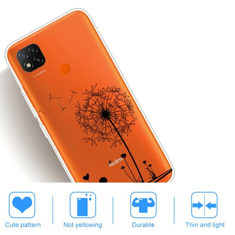 Hoesje voor Xiaomi Redmi 9C Paardebloem Liefde