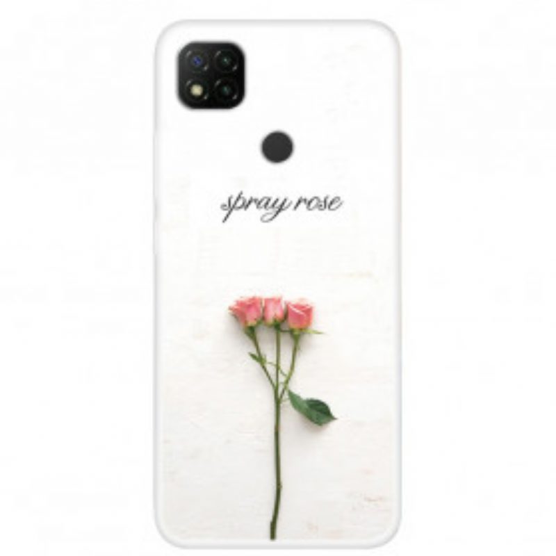 Hoesje voor Xiaomi Redmi 9C Spray Rozen