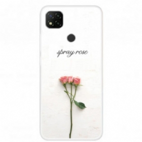 Hoesje voor Xiaomi Redmi 9C Spray Rozen