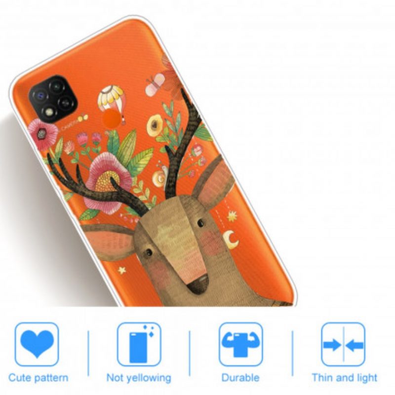 Hoesje voor Xiaomi Redmi 9C Stammen Herten