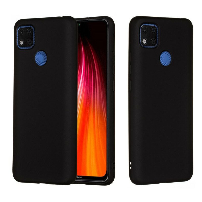 Hoesje voor Xiaomi Redmi 9C Vloeibare Siliconen Met Sleutelkoord