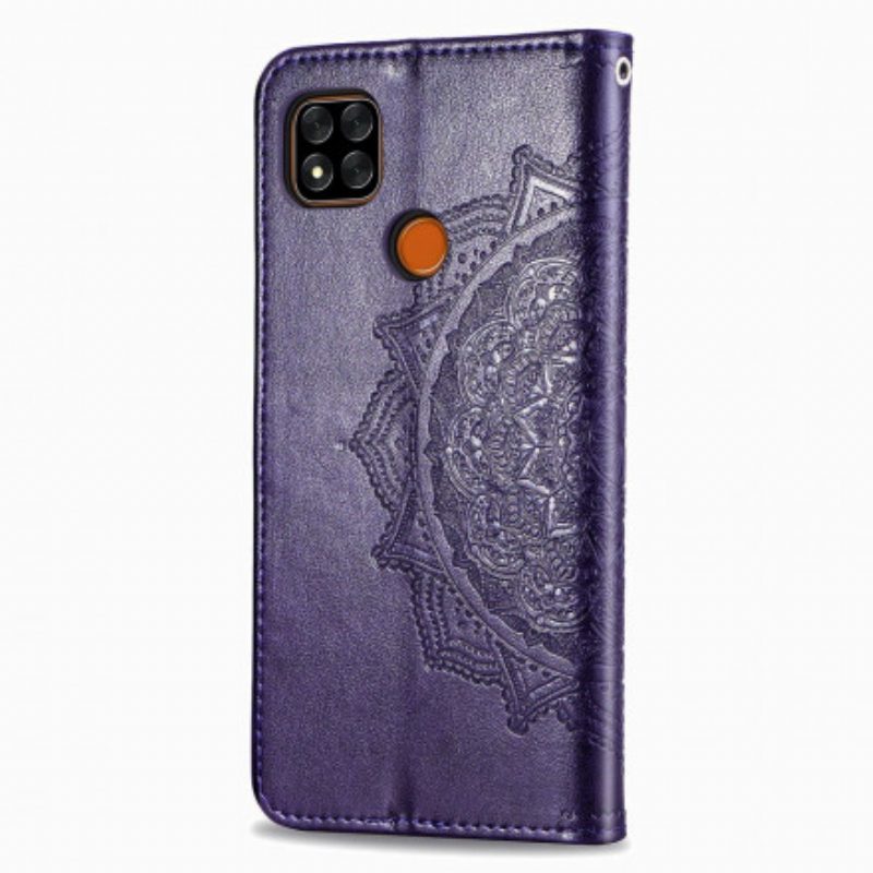 Leren Hoesje voor Xiaomi Redmi 9C Mandala Middeleeuwen