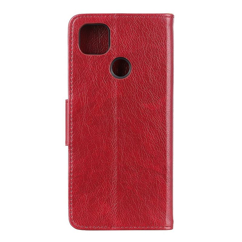 Leren Hoesje voor Xiaomi Redmi 9C Splitnappaleer