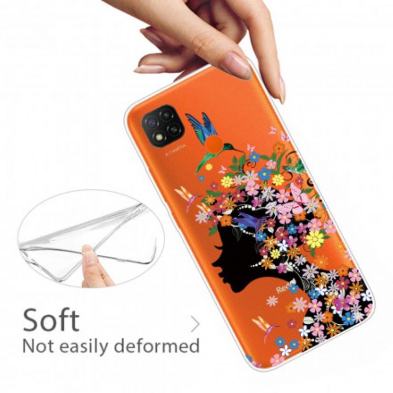 Telefoonhoesje voor Xiaomi Redmi 9C Mooi Bloemhoofd