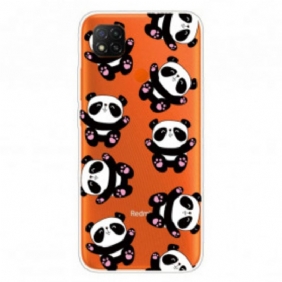 Telefoonhoesje voor Xiaomi Redmi 9C Top Panda's Plezier