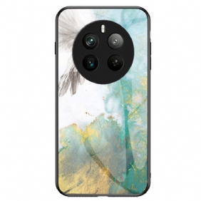 Cover Hoesje Realme 12 Pro / 12 Pro Plus Telefoonhoesje Marmer Gehard Glas