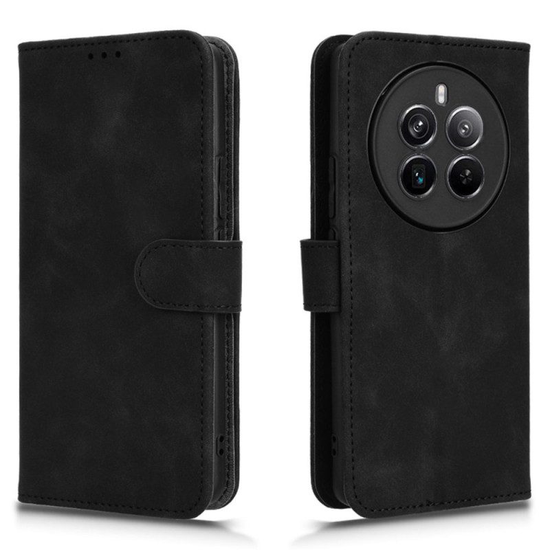 Flip Case Leren Realme 12 Pro / 12 Pro Plus Suède-effect