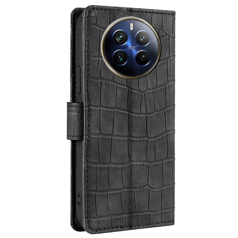 Folio-hoesje Realme 12 Pro / 12 Pro Plus Telefoonhoesje Krokodilstijl