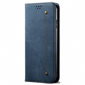 Folio-hoesje Voor Realme 12 Pro / 12 Pro Plus Jeansstof