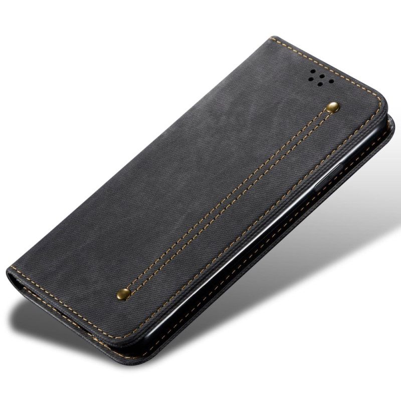 Folio-hoesje Voor Realme 12 Pro / 12 Pro Plus Jeansstof