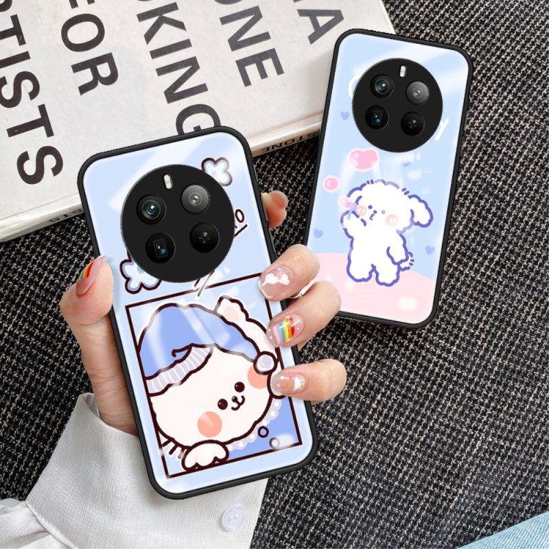 Hoesje Realme 12 Pro / 12 Pro Plus Cartoon Gehard Glas