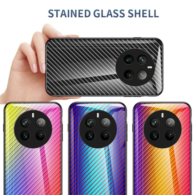 Hoesje Realme 12 Pro / 12 Pro Plus Koolstofvezel Gehard Glas