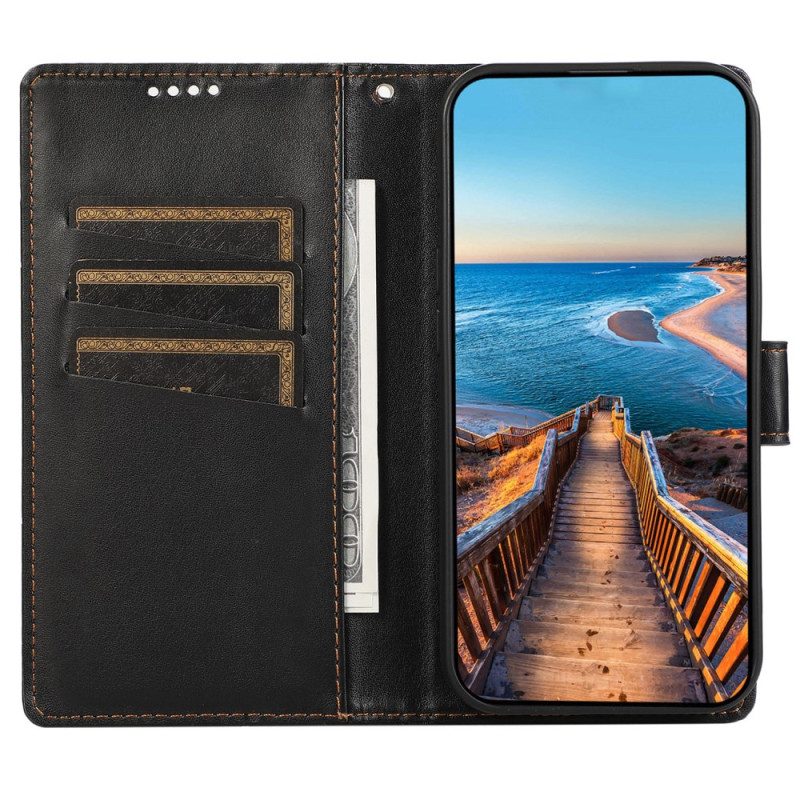 Leren Hoesje Realme 12 Pro / 12 Pro Plus Afdrukregels