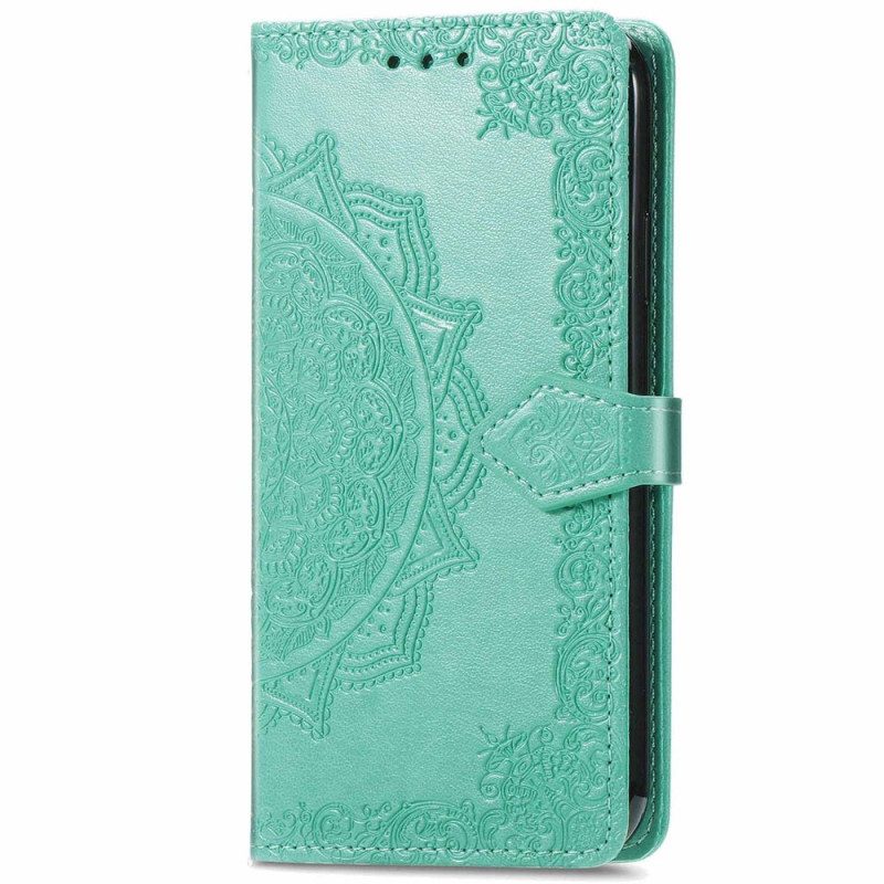 Leren Hoesje Realme 12 Pro / 12 Pro Plus Barokmandala Bescherming Hoesje