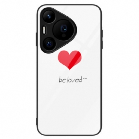 Hoesje Huawei Pura 70 Be Loved Gehard Glas Bescherming Hoesje