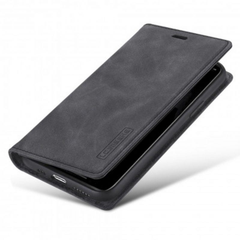 Bescherming Hoesje voor iPhone 11 Pro Max Folio-hoesje Lc.imeeke Ledereffect