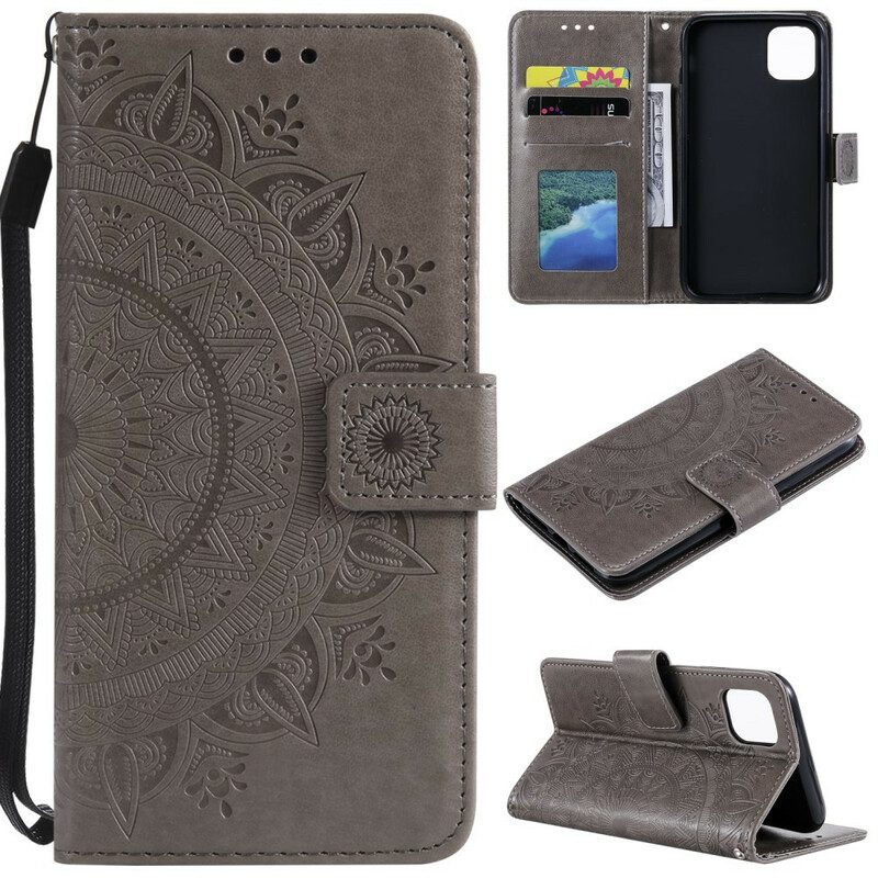 Flip Case voor iPhone 11 Pro Max Zon Mandala