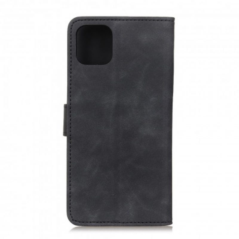 Folio-hoesje voor iPhone 11 Pro Max Khazneh Vintage Leereffect