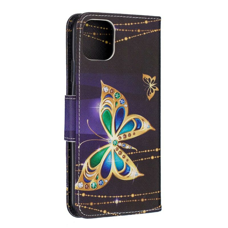 Folio-hoesje voor iPhone 11 Pro Max Ongelooflijke Vlinders