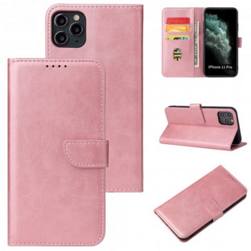 Folio-hoesje voor iPhone 11 Pro Max Vintage Lederen Stijl