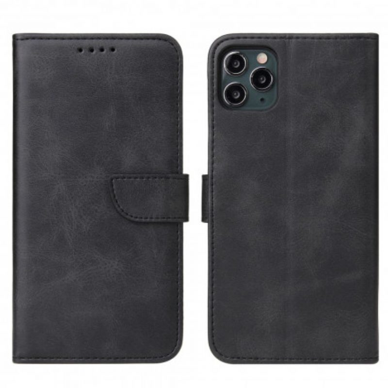 Folio-hoesje voor iPhone 11 Pro Max Vintage Lederen Stijl