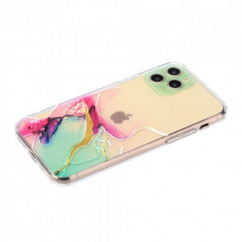 Hoesje voor iPhone 11 Pro Max Artistieke Flexibele Siliconen