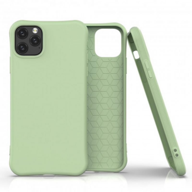 Hoesje voor iPhone 11 Pro Max Flexibele Siliconen Mat