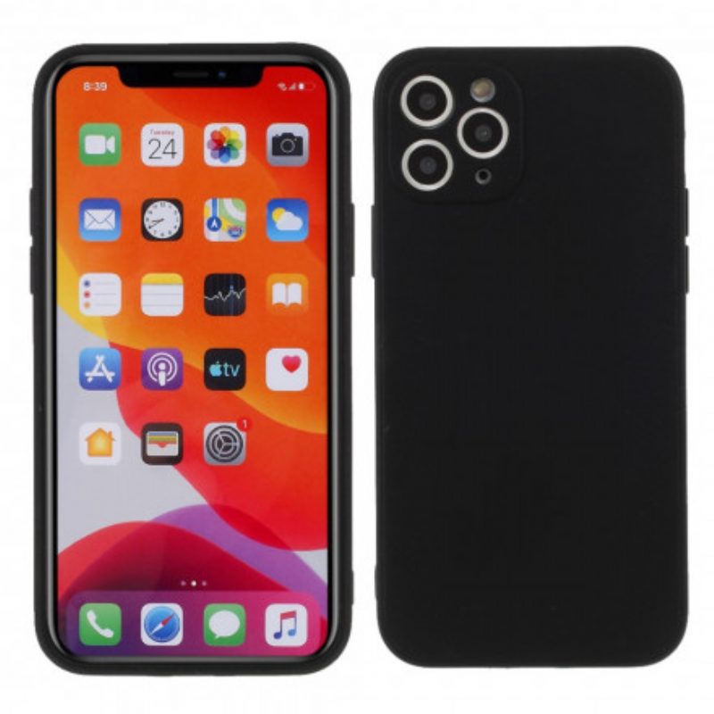 Hoesje voor iPhone 11 Pro Max Mat Stijve Siliconen