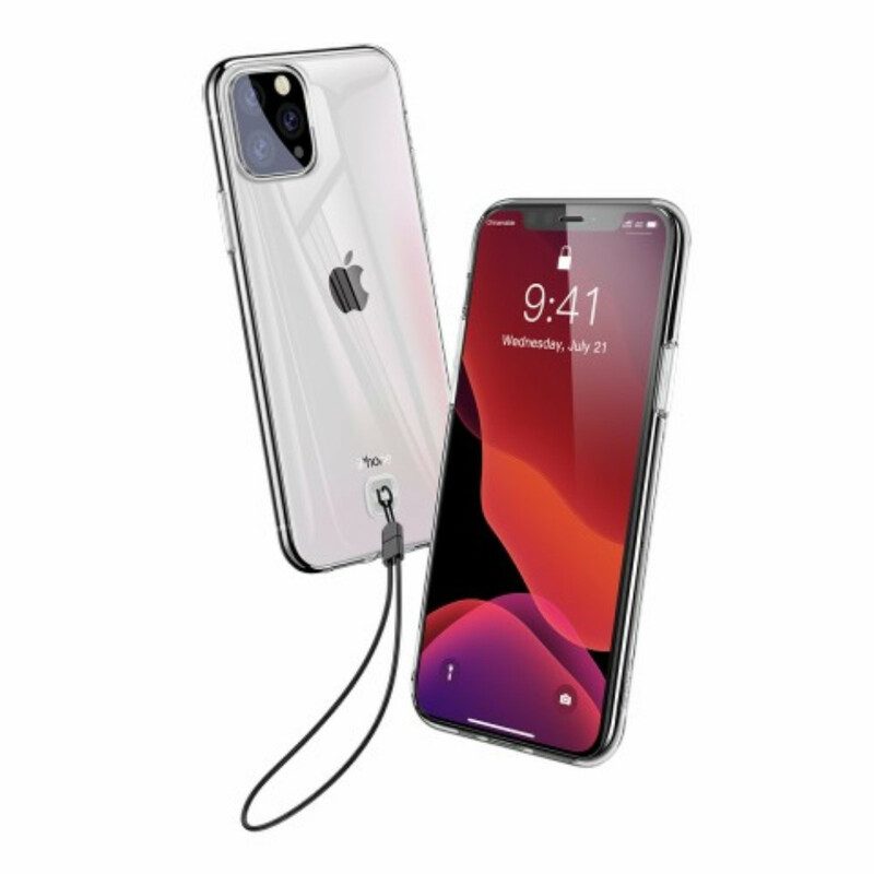 Hoesje voor iPhone 11 Pro Max Met Ketting Baseus Transparante Bandjes