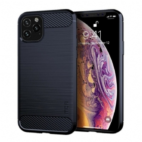 Hoesje voor iPhone 11 Pro Max Mofi Geborsteld Koolstofvezel