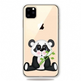 Hoesje voor iPhone 11 Pro Max Naadloze Trieste Panda